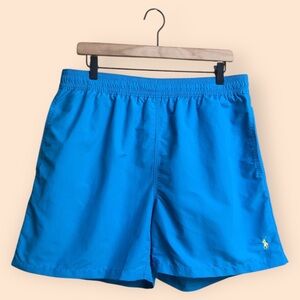 POLO Ralph Lauren MENS Swim Shorts Swim Trunks Vibrant Blue Mesh Lined MENS XL
